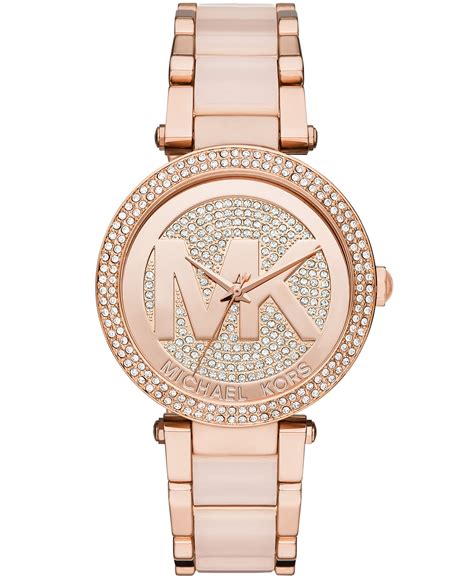 michael kors mk6176 damenuhr gold|Michael Kors MK6176 Ladies Parker Rose Gold Watch .